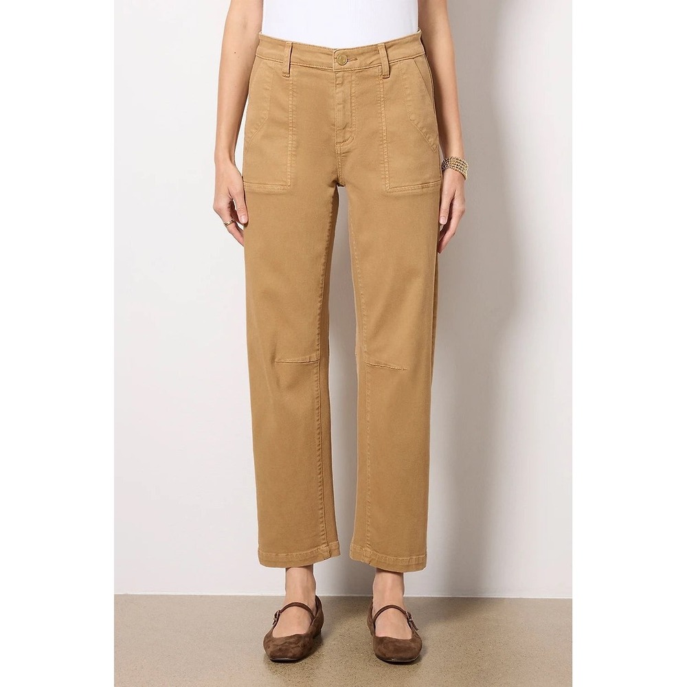 Kut from the Kloth Ashton Utility Barrel Pants In British Khaki Size 8 Casual